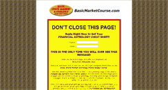 Desktop Screenshot of basicmarketcourse.com